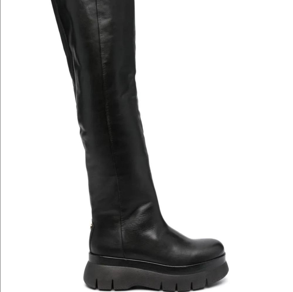 Women's Black Knee-High Boots